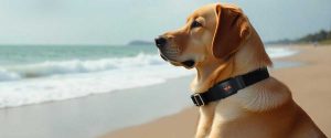 Cane con collare GPS per localizzazione in tempo reale