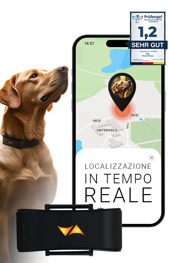 Image of "Localizzatori GPS per Cani – PAJ PET Finder 4G Nero – Leggero, Impermeabile, per Qualsiasi Collare. Localizzazione Tempo Reale, Avvisi di Fuga"055